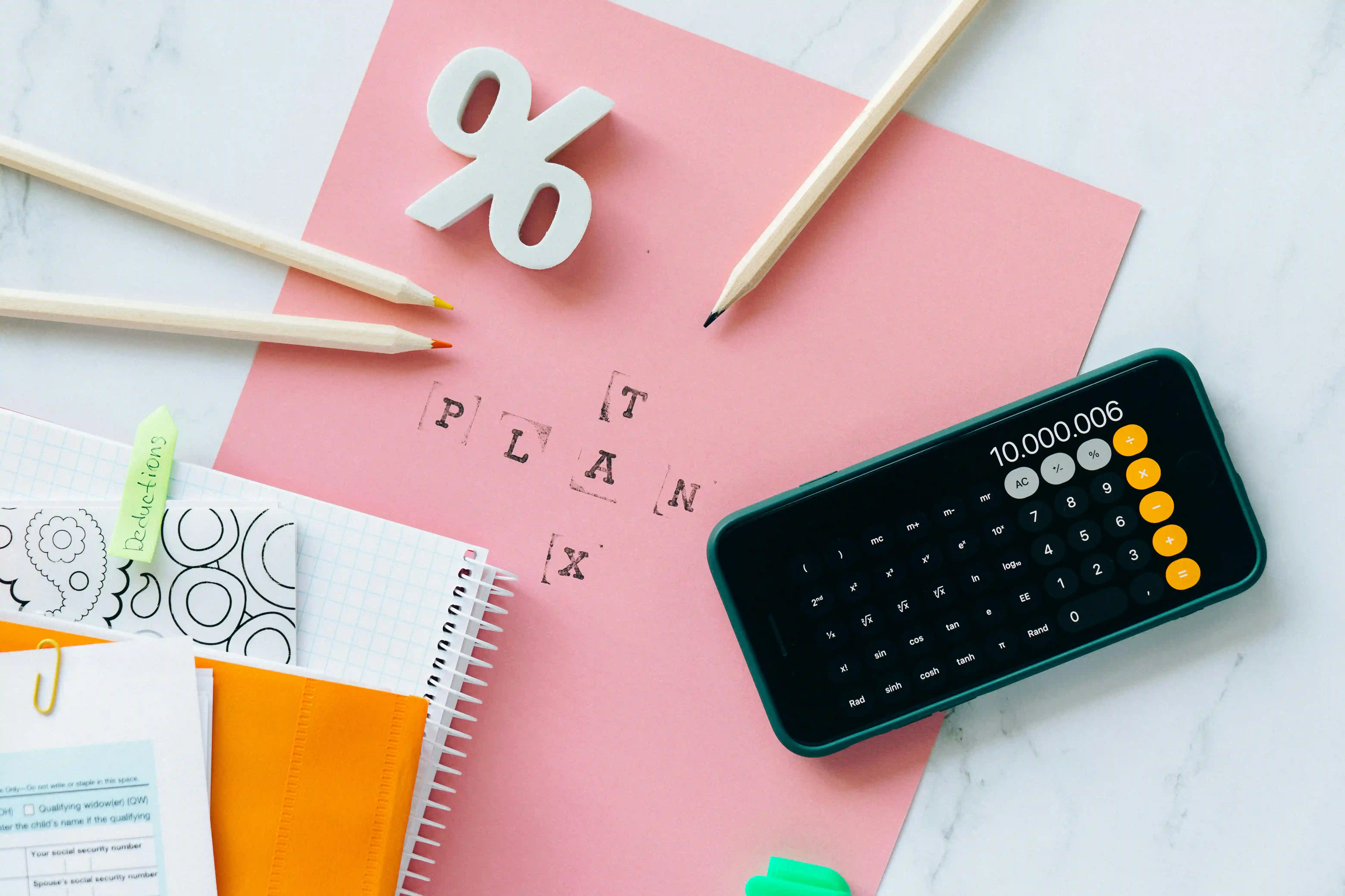Comparando CAT, tasa e intereses en una calculadora